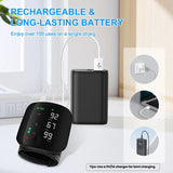 Rechargeable Wrist Blood Pressure Monitor – Digital BP Machine with Large LED Display & Voice Broadcast